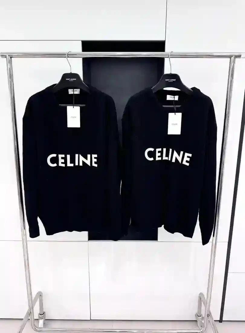 Celine 셀린느 로고 긴팔 니트스웨터